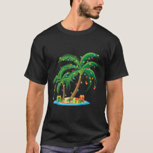 Camiseta Navidades Palm Tree Tropical Xmas Regalo Coconut L