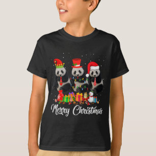 Camiseta Navidades Panda Bear Árbol Pajama Noches Anima