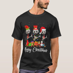 Camiseta Navidades Panda Bear Árbol Pajama Noches Anima