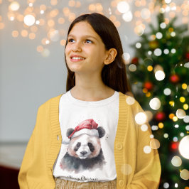 Camiseta Navidades Panda, personalizable