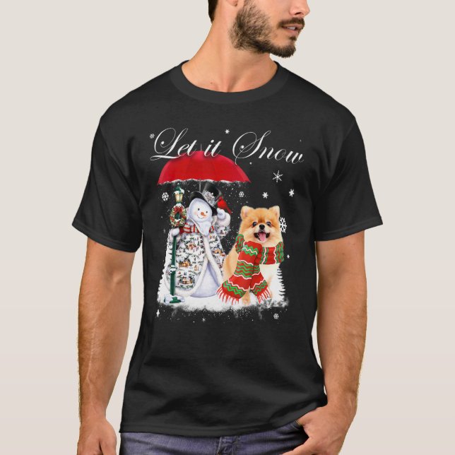 Camiseta Navidades panomunitarios de perro de Santa María N (Anverso)