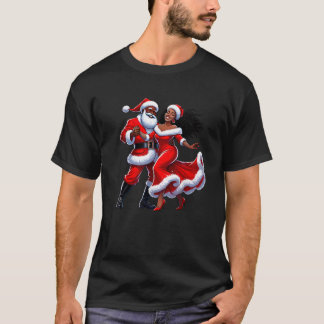 Camiseta Navidades Papá Noel Africano Dancing African