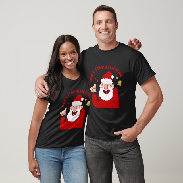 Camiseta Navidades Papá Noel no deja de creer (Unisexo)