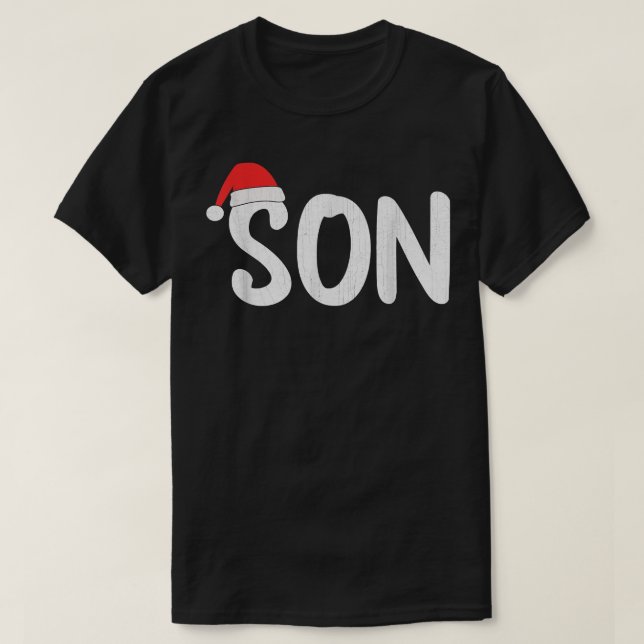 Camiseta Navidades Papá Noel Sombrero Familia Simpatizante  (Diseño del anverso)