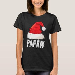 Camiseta Navidades Papaw Santa Hat Xmas Familia 1