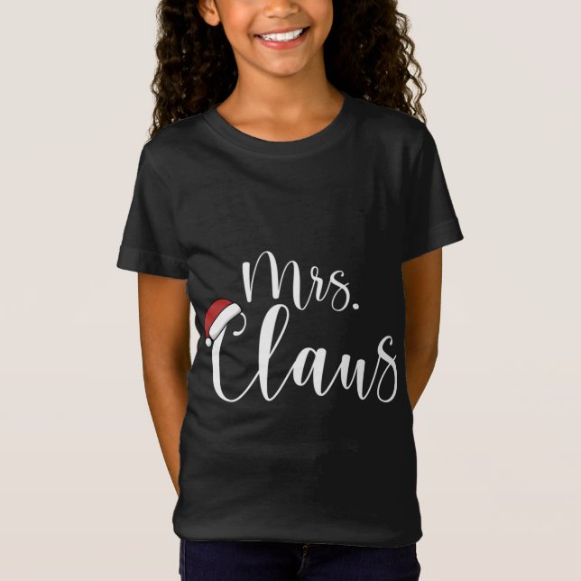 Camiseta Navidades Pareja Sra. Y Sr. Claus Costume Santa Ha (Anverso)