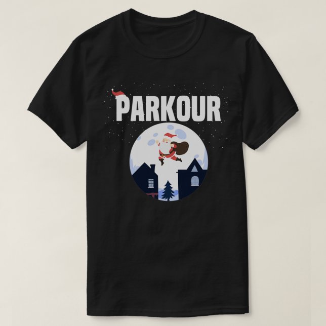 Camiseta Navidades Parkour SantaFlying Santa (Diseño del anverso)