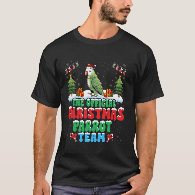 Camiseta Navidades Parrot Team Parrot con Santa Hat Xma (Anverso)