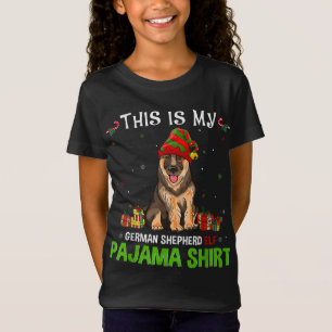 Camiseta Navidades Pastores Alemanes Gorra Perro Elf Cute P