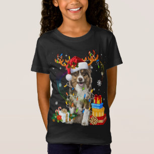 Camiseta Navidades Pastores Australianos Perros Ricos Graci