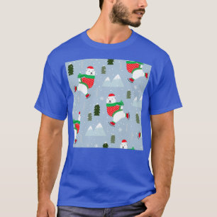 Camiseta Navidades Patinaje sobre hielo en oso polar