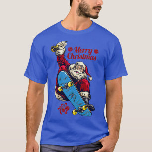 Camiseta Navidades patinando santa 33