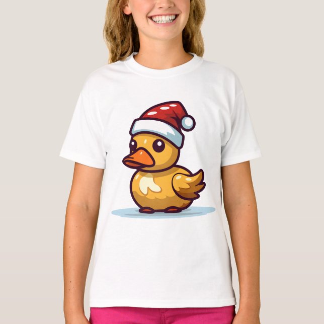 Camiseta Navidades Pato en Santa Sat (Anverso)
