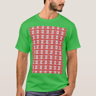 Camiseta Navidades Patrones de punto sin soldadura