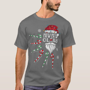 Camiseta Navidades Pawpaw Claus Pawpaw Barba Candy Cane Fun