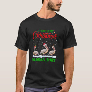 Camiseta Navidades pelícanos de Santa Hat Pajama
