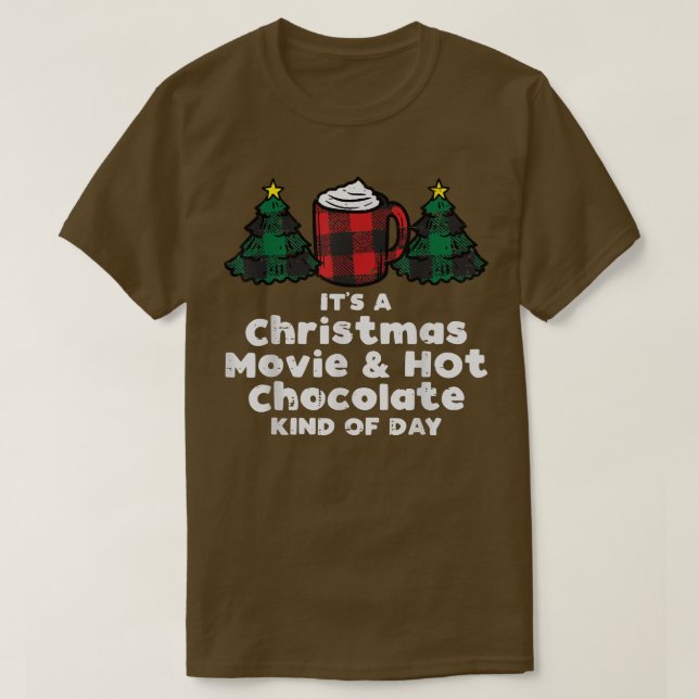 Camiseta Navidades películas chocolate caliente navidades P (Diseño del anverso)