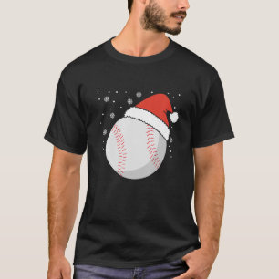 Camiseta Navidades Pelota de Béisbol Santa Claus Gorra Navi