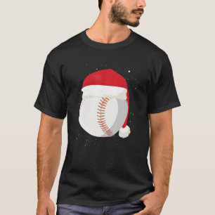 Camiseta Navidades Pelota de Béisbol Santa Claus Gorra Navi