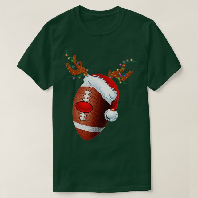 Camiseta Navidades pelota Santa Hat Reindeer Xmas Bo (Diseño del anverso)