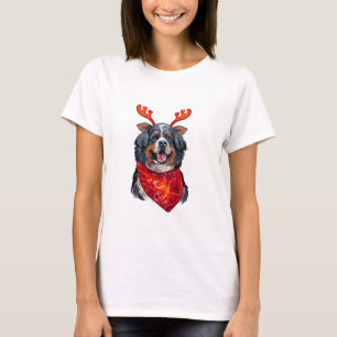 Camiseta Navidades Perro de montaña Bernese