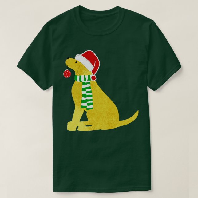 Camiseta Navidades perro de vacaciones de laboratorio amari (Diseño del anverso)