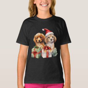 Camiseta Navidades Perros Con Regalos
