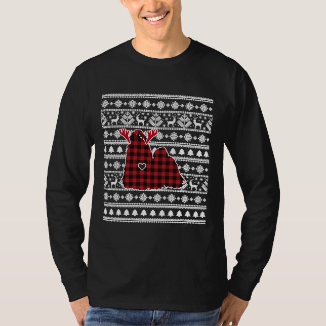 Camiseta Navidades Perros Pajamas De Buffalo Pomeraniano De (Anverso)