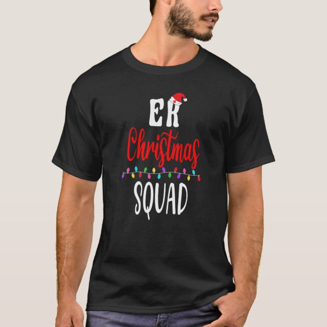 Camiseta Navidades Personal de enfermería con Enfermería de (Anverso)