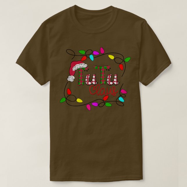 Camiseta Navidades personalizadas Tutu Claus Xmas Ligh (Diseño del anverso)
