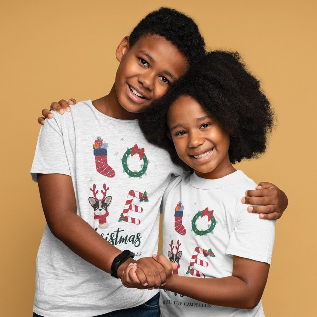 Camiseta Navidades Personalizado de coincidencias familiare (Christmas Kids Family Matching Custom T-Shirt)