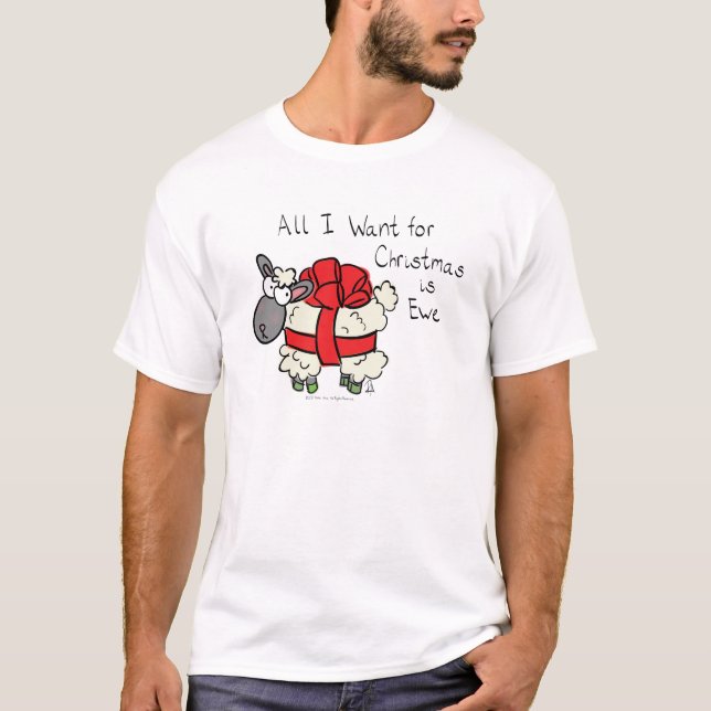 Camiseta Navidades Personalizado de ovejas (Anverso)