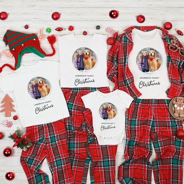 Camiseta Navidades Personalizado Mascota Dog Photo Family H (Subido por el creador)