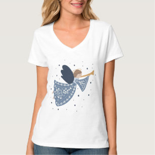 Camiseta Navidades personalizados Angel Holiday Peace Earth