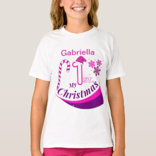 Camiseta Navidades personalizados beben "Mis primeros Navid