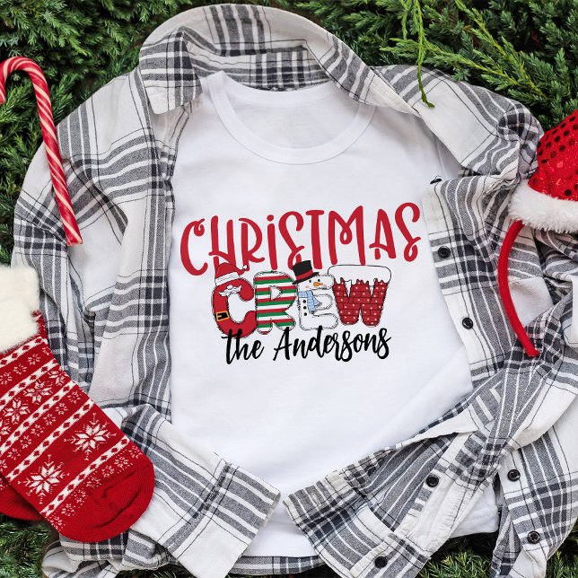 Camiseta Navidades personalizados Crew Navidades familiares (Subido por el creador)