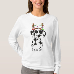 Camiseta Navidades personalizados Dalmatian, mamá perro, pa