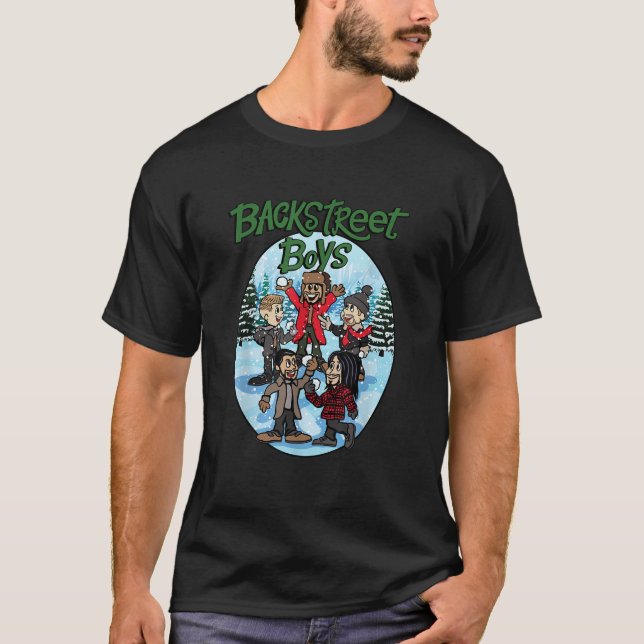 Camiseta Navidades Personalizados de Backstreet Boys (Anverso)