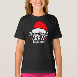 Camiseta Navidades personalizados de la tripulación de la f