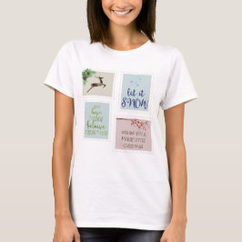 Camiseta Navidades personalizados de sellos postales antigu