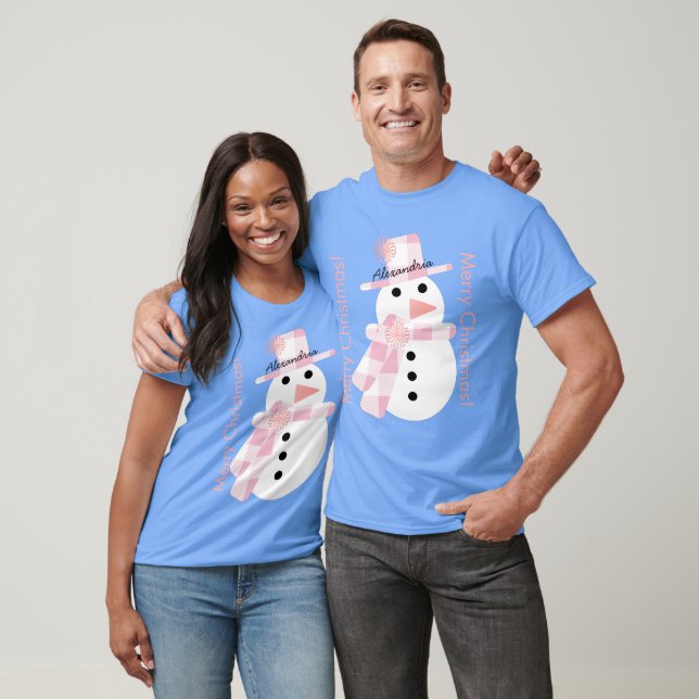 Camiseta Navidades personalizados de Snowman (Unisexo)