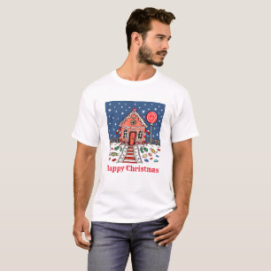 Camiseta Navidades personalizados Gingerbread House T-Shirt
