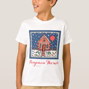 Camiseta Navidades personalizados Gingerbread House T-Shirt