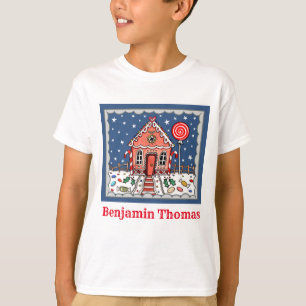 Camiseta Navidades personalizados Gingerbread House T-Shirt