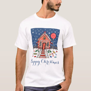 Camiseta Navidades personalizados Gingerbread House T-Shirt