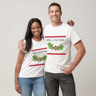 Camiseta Navidades personalizados Holly & Berries