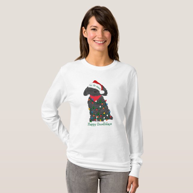 Camiseta Navidades personalizados iluminan el laberinto (Anverso completo)