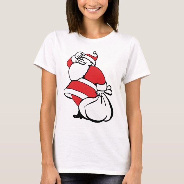 Camiseta Navidades personalizados Jolly Santa Claus, despid (Anverso)