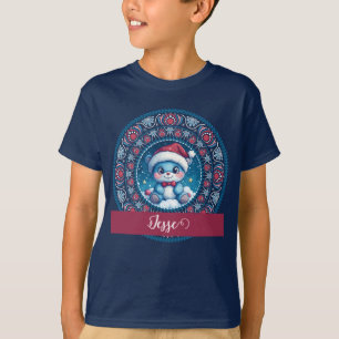 Camiseta Navidades personalizados Kawaii Bear Dot Mandala