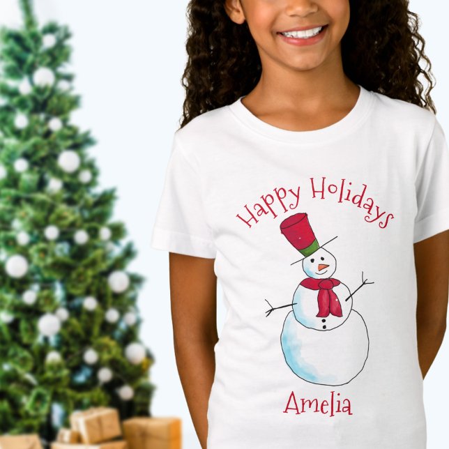 Camiseta Navidades personalizados Snowman (Subido por el creador)